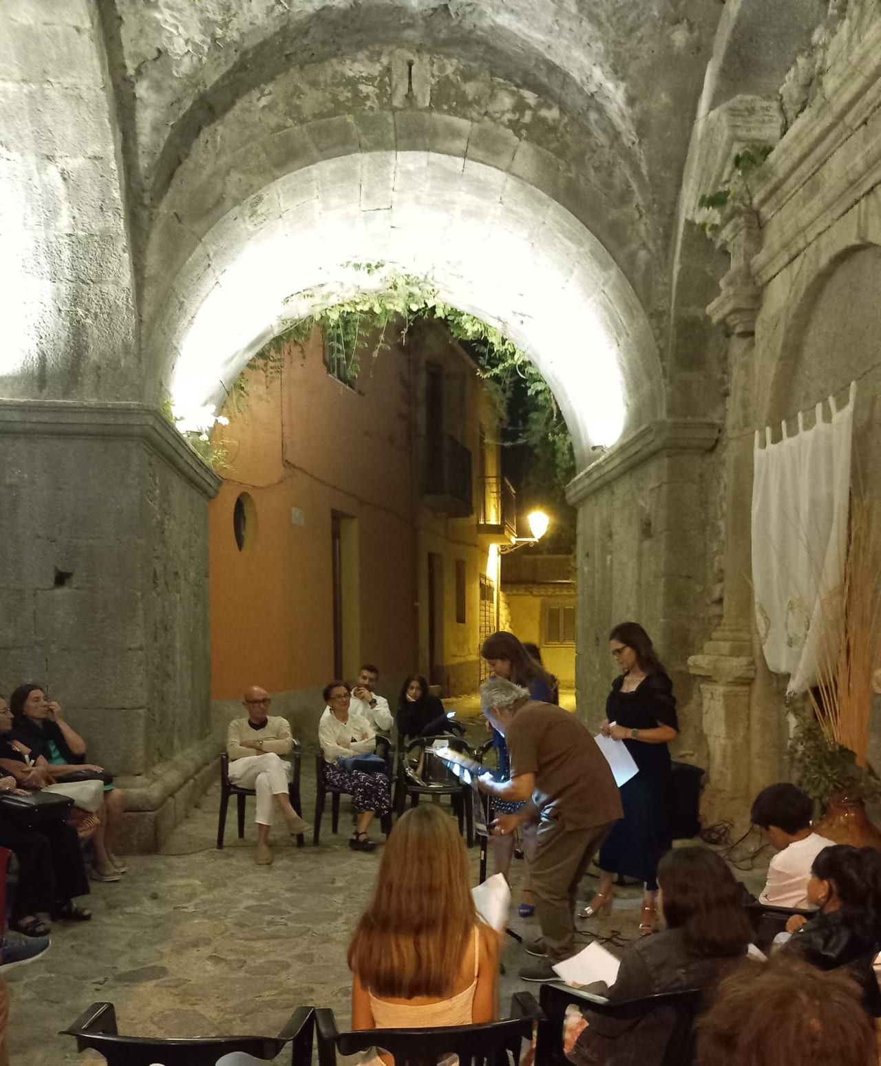 Staletti — cdv staletti stone archway community event night 01
